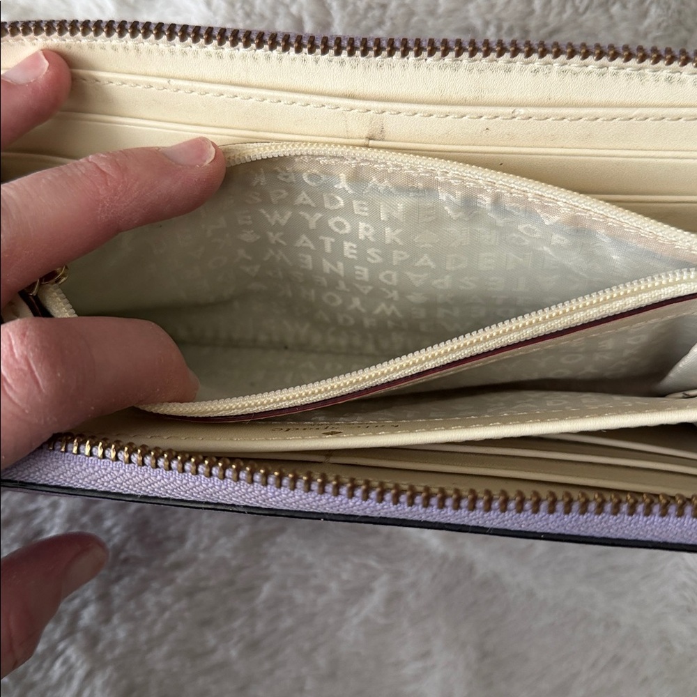 Kate Spade New York Women’s Lavender Zip Around Wallet - Picture 12 of 13